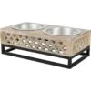 Frisco Premium Wood Elevated Stainless Steel Double Diner Dog & Cat Bowl, 3 Cup 2 Frisco Premium Wood Elevated Stainless Steel Double Diner Dog & Cat Bowl, 3 Cup -Pet Products Shop 331507 MAIN. AC SS1800 V1657656894