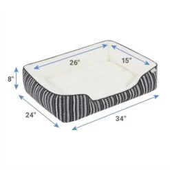 Frisco SW Stripe Rectangular Dog & Cat Cuddler -Pet Products Shop 333893 PT1. AC SS1800 V1661364033