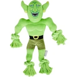Pet Products Shop 32 Frisco Halloween Goblin Plush With Rope Squeaky Dog Toy