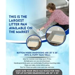 Shirley K's Senior Cat Litter Box, X-Large -Pet Products Shop 347408 PT4. AC SS1800 V1679682947