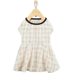 Frisco Tweed Weave Ruffle Skirt Dog & Cat Dress -Pet Products Shop 353649 PT4. AC SS1800 V1659726539