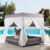 Frisco Outdoor Wicker Canopy Dog Bed 2 Frisco Outdoor Wicker Canopy Dog Bed -Pet Products Shop 356071 MAIN. AC SS1800 V1657657125