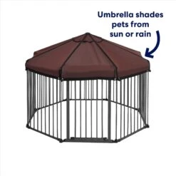Frisco Outdoor Galvanized Steel 8-Panel Configurable Gate And Playpen With Oxford Roof 13 Frisco Outdoor Galvanized Steel 8-Panel Configurable Gate And Playpen With Oxford Roof -Pet Products Shop 507086 PT2. AC SS1800 V1669212042