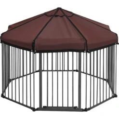 Frisco Outdoor Galvanized Steel 8-Panel Configurable Gate And Playpen With Oxford Roof 14 Frisco Outdoor Galvanized Steel 8-Panel Configurable Gate And Playpen With Oxford Roof -Pet Products Shop 507086 PT3. AC SS1800 V1666021842