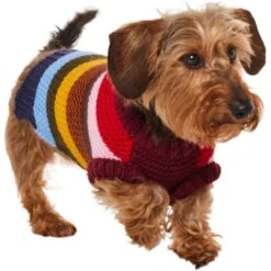 Frisco Chunky Knit Multi-Stripe Dog & Cat Sweater -Pet Products Shop 718662 PT2. AC SS1800 V1703184683