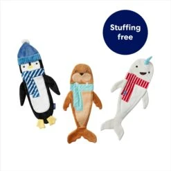 Frisco Holiday Arctic Friends Stuffing-Free Skinny Plush Squeaky Dog Toy 10 Frisco Holiday Arctic Friends Stuffing-Free Skinny Plush Squeaky Dog Toy -Pet Products Shop 739878 PT2. AC SS1800 V1694813220