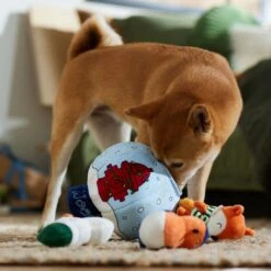 Frisco Holiday Melting Snow Globe Hide & Seek Puzzle Plush Squeaky Dog Toy -Pet Products Shop 739910 PT3. AC SS1800 V1695045656