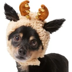 Frisco Sherpa Reindeer Dog & Cat Hat With Bells 11 Frisco Sherpa Reindeer Dog & Cat Hat With Bells -Pet Products Shop 745646 PT2. AC SS1800 V1694800749