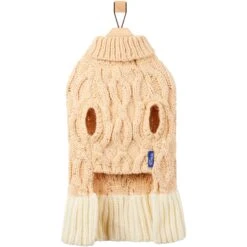 Frisco Cable Knit Dog & Cat Sweater Dress With Velvet Bow -Pet Products Shop 745838 PT5. AC SS1800 V1694793759