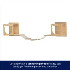 Frisco Cushioned Wall Mounted Cat Wall Shelf & Frisco Cat Silhouette With Bridge Wall Mounted Cat Wall Shelves -Pet Products Shop 785550 PT6. AC SS1800 V1677600275