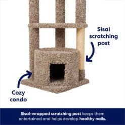 Frisco 64-in Real Carpet Wooden Cat Tree And Condo 9 Frisco 64-in Real Carpet Wooden Cat Tree And Condo -Pet Products Shop 914950 PT2. AC SS1800 V1697733055