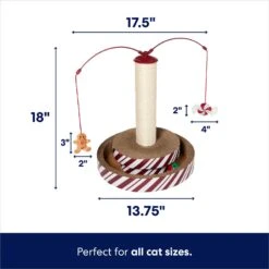 Frisco Holiday Santa Hat & Mistletoe Cat Tracks Cat Toy & Frisco Holiday Gingerbread Interactive Cat Scratcher Cat Toy With Catnip -Pet Products Shop 986246 PT6. AC SS1800 V1698258116