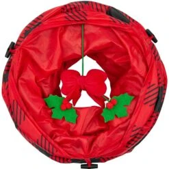 Frisco Holiday Buffalo Plaid Foldable Play Tunnel Cat Toy With Catnip & Frisco Holiday Festive Red Variety Pack Gift Box Cat Toy With Catnip, 14 Count -Pet Products Shop 986262 PT3. AC SS1800 V1698257736